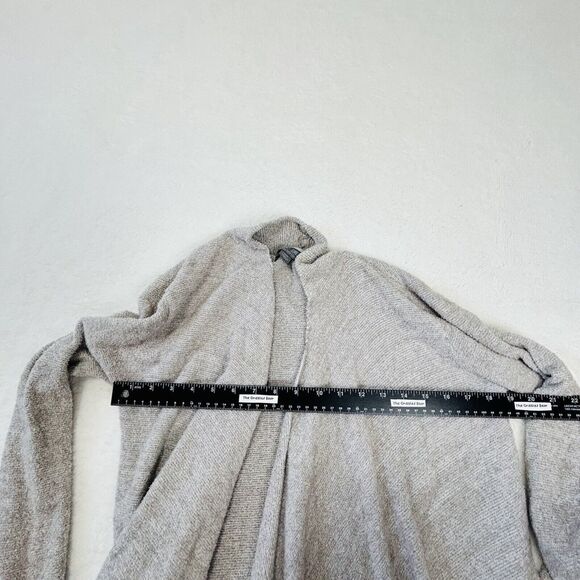 BAREFOOT DREAMS Waterfall Cardigan  S/M Bamboo Chic Lite Open Front Knit Gray - Picture 10 of 16